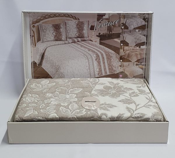 Покривало My Bed Жакард 170x240 з наволочкою Perlla Kahve