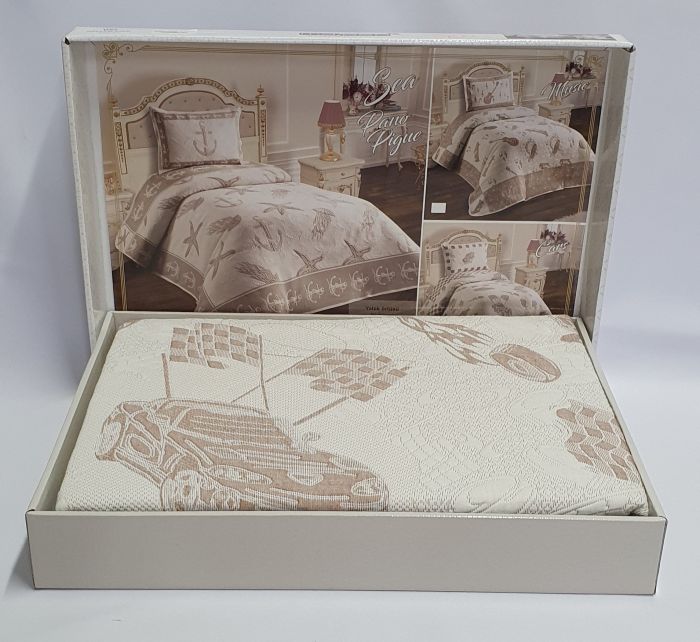Покривало My Bed Жакард 170x240 з наволочкою Cars Bej