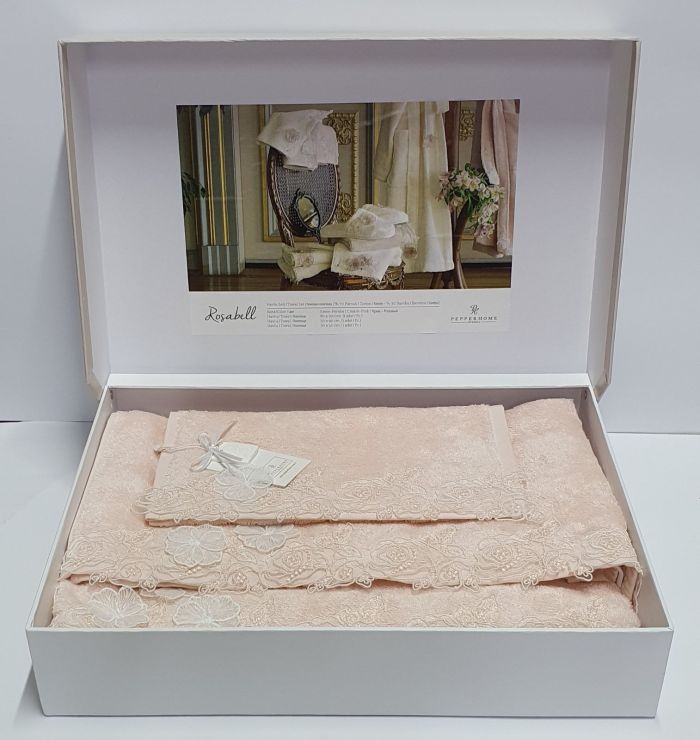 Набір рушників 3шт Pepper Home Rosabell Pink