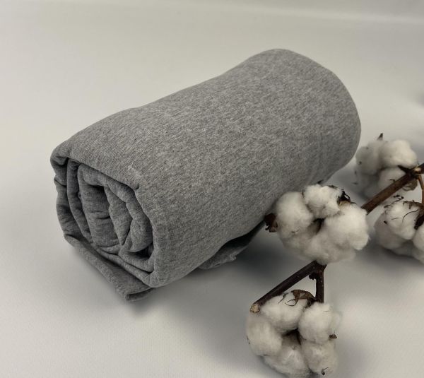Простирадло Home Line 160x200 на резинці трикотаж меланж Grey