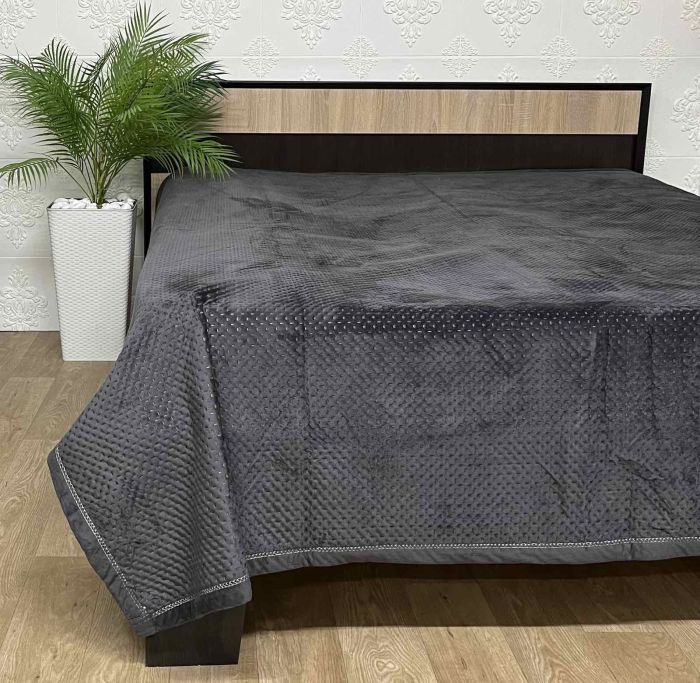 Покривало велюрове квадрат Model-8 160x220 Anthracite (1224)