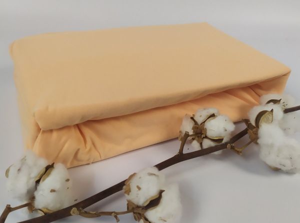 Простирадло Home Line 160x200 на резинці трикотаж Peach