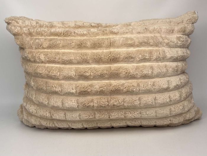 Наволочка велюрова "Клітка" 50x70 Light  Beige
