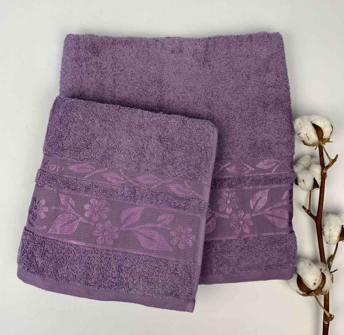 Набір рушників Cottonize 2 шт cod133 Purple