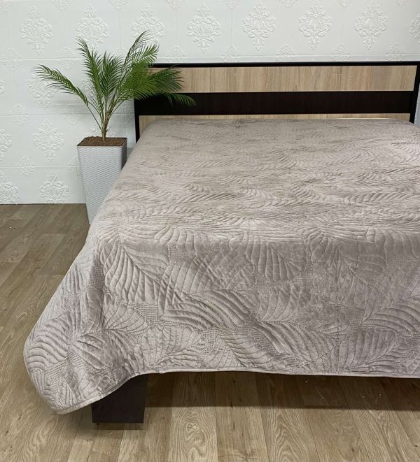 Покривало велюрове Model-16 (1284) 220х240 Cappuccino