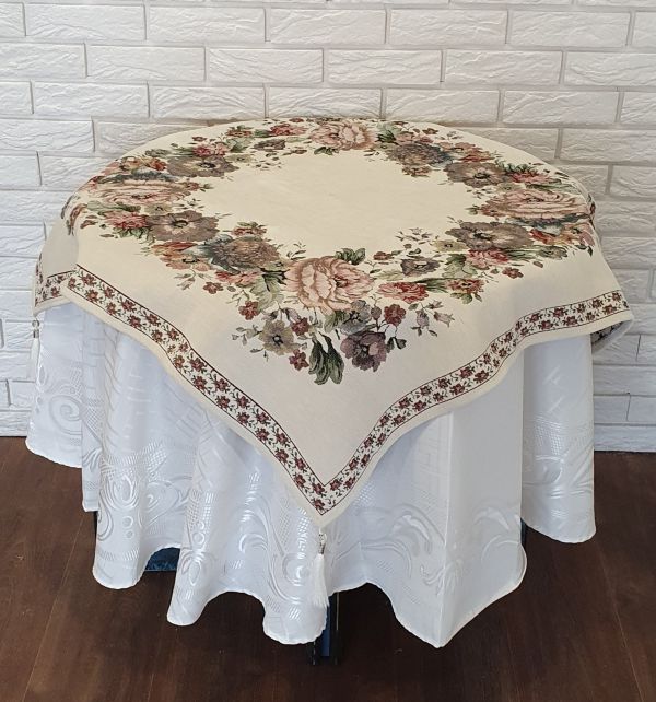 Квадрат велюровий 95х95 St 128 V1 Krem
