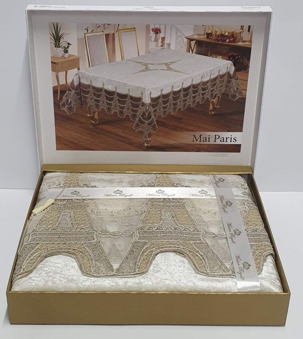 Скатертина Велюр Maison Royale 160x220 Mai Paris Cream