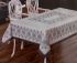 Скатертина Maison Royale льон з мереживом 160x300 Kilim Cream-Grey