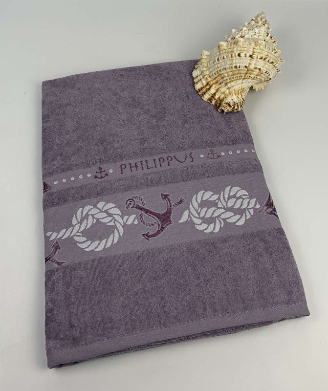 Пляжний рушник Philippus 90x170 Yenkenli A.Lila(E898)