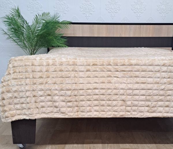 Покривало велюр 150х200 Dark  Beige (1309)