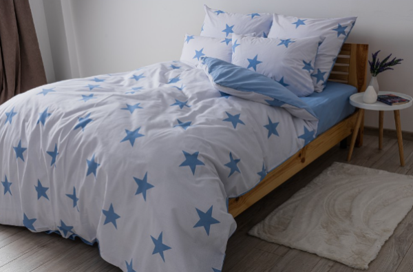 Комплект постільної білизни "Soft dreams"півтораспальний (Morning Star Blue,70*70)
