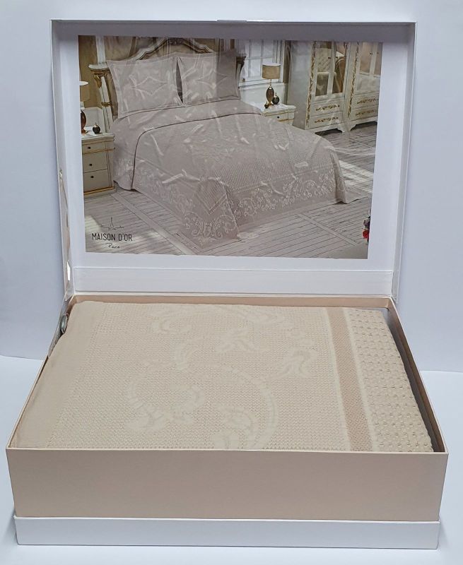 Покривало Пике Maison D'or La Vergne 260x260 Beige (Beige)
