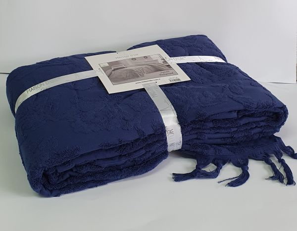 Покривало Maison D'or махрове Sanda 160х240 Navy