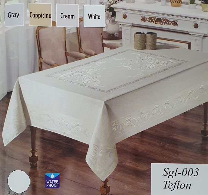 Скатертина Sagol тефлон 160x220 Sgl-003 White