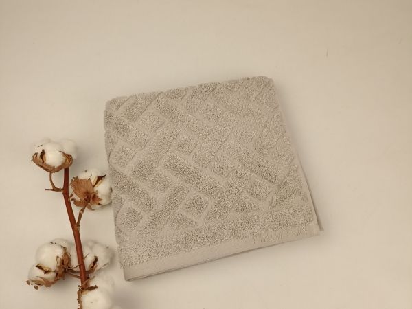 Рушник Philippus Cross Cotton 50х90 Santa Світло-сірий (A457)
