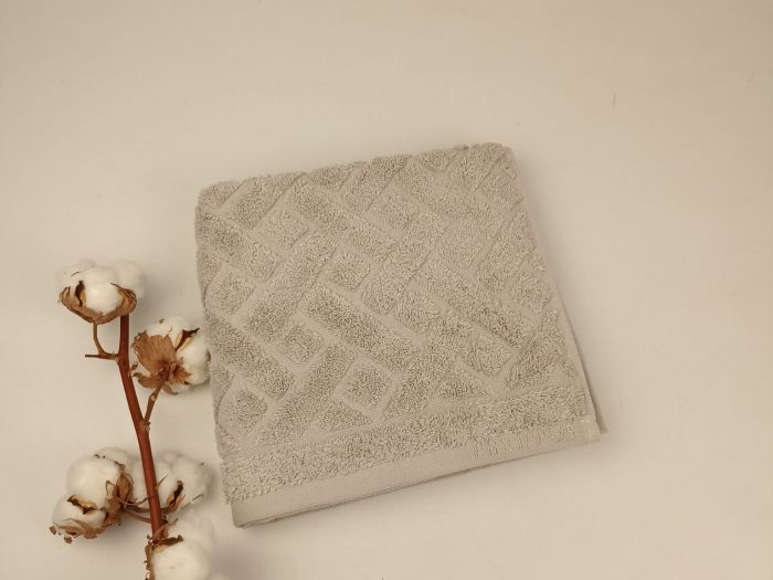 Рушник Philippus Cross Cotton 50х90 Santa Світло-сірий (A457)