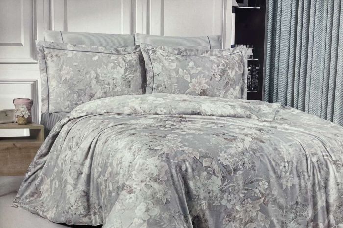 Постільна білизна Maison D'or тенцел 200х220 Lily Grey