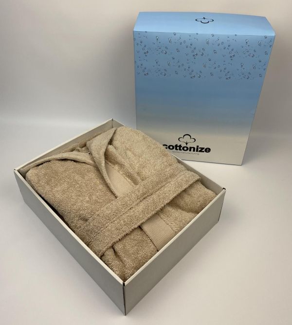 Халат Cottonize cod712 Beige L-XL в коробці