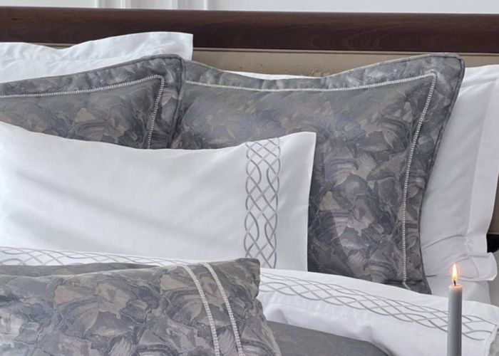 Постільна білизна Pepper Home 200x220 Christine White-blue