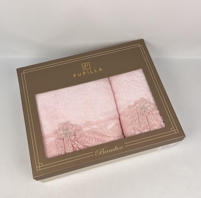 Набір махрових рушників Pupilla 2шт Romantic Pink