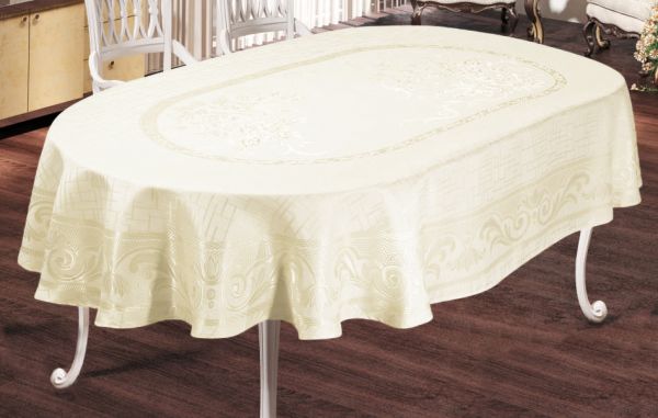 Скатертина Sagol тефлон 160x350 ovale Sgl-003 Cream