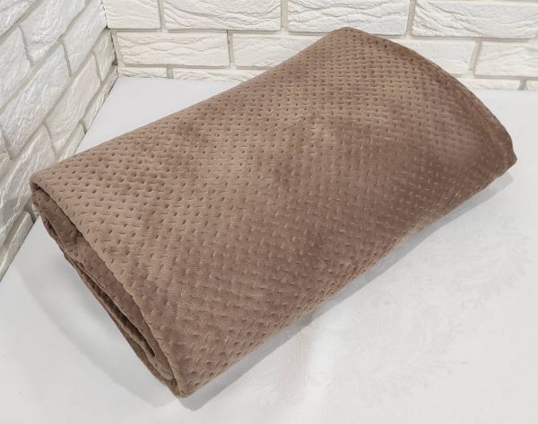 Покривало велюрове Model-7 220x240 Light Brown