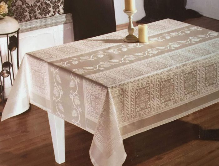 Скатертина тефлонова Maison Royale 160x220 Cazibe Cappucino