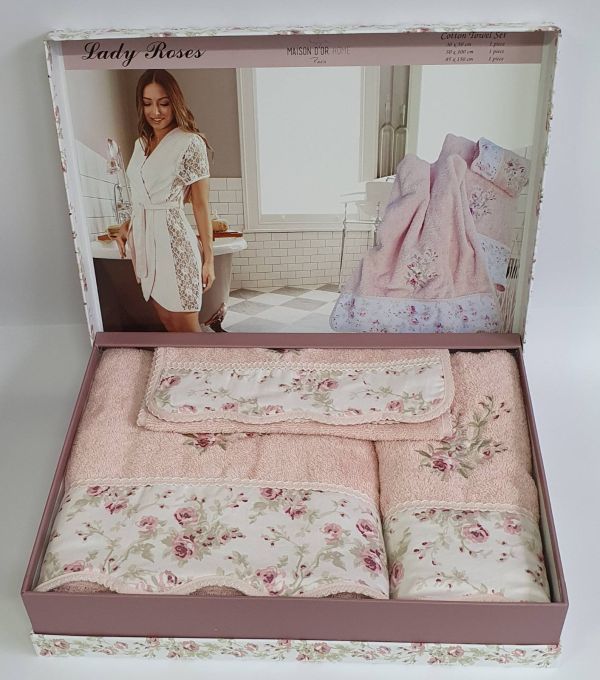 Рушники Maison D'or 3шт Lady Roses Rose