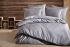 Постільна білизна Saheser Jacquard Vip Satin 200X220 Flower Gri