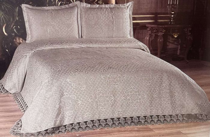 Покривало Moda Box 240х260 з наволочками Hurrem Gri