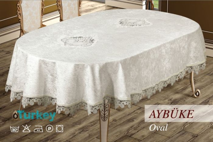 Скатертина велюр Sagol 160x260 ovale Aybuke