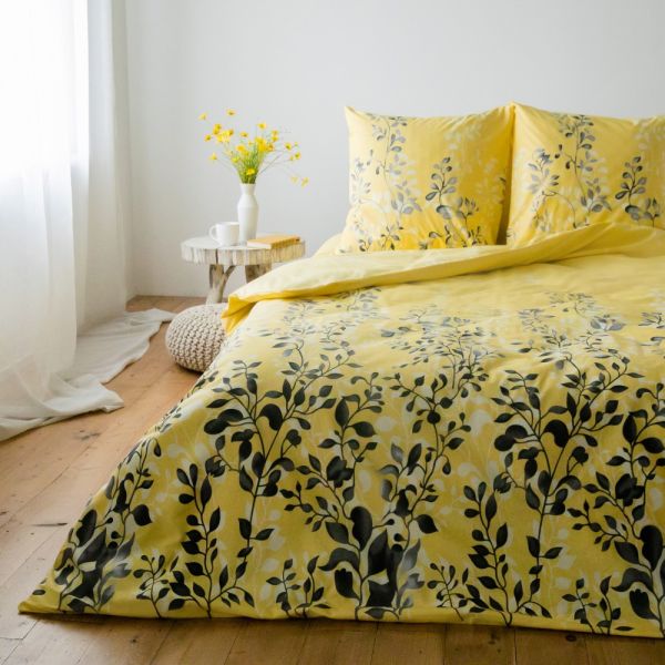 Комплект постільної білизни "Everyday collection"євро (Black and Yellow)