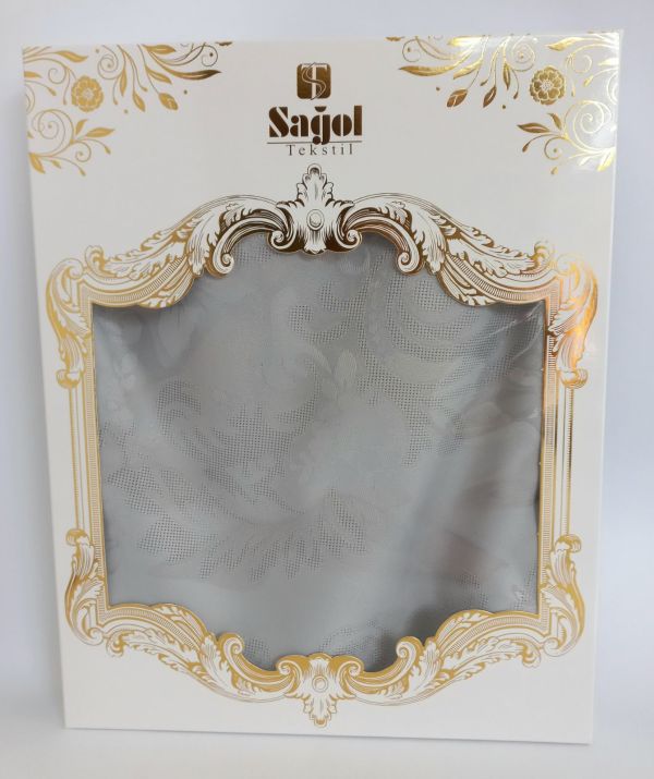 Скатертина Sagol тефлон 110x160 St-060 Grey в коробці *