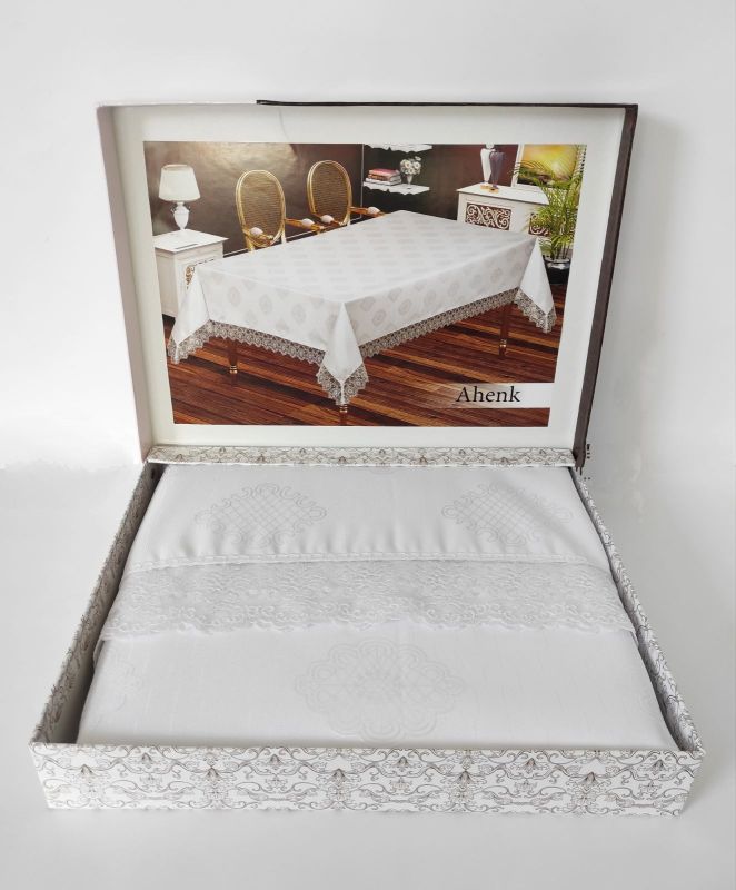Скатертина Maison Royale 160x350 Ahenk White