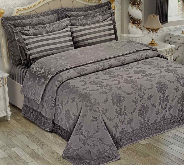 Набір Покривало + постіль Maison D'or Bernelle 260x260 Antrasit