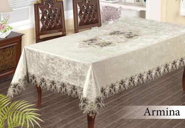 Скатертина Велюр Maison Royale 160x350 Armina Cream