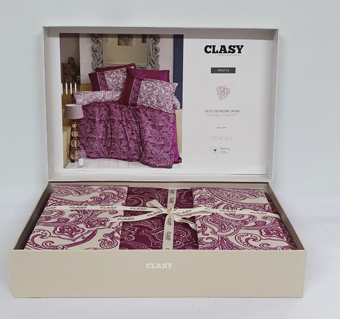 Постільна білизна CLASY сатин 200x220 см Polo v2