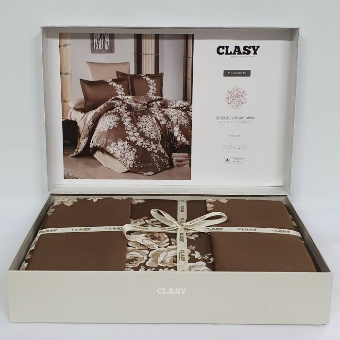 Постільна білизна CLASY сатин 200x220 см Melrose v1