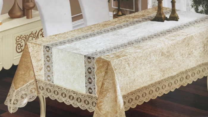 Скатертина Велюр Maison Royale 160x400 Defne V2