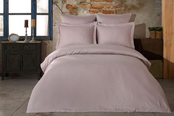 Постільна білизна Saheser Jacquard Vip Satin 200X220 Diamond Lila