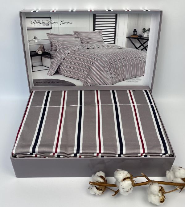 Постільна білизна Maison D'or сатин 200х220 Revan Loire Linens Beige