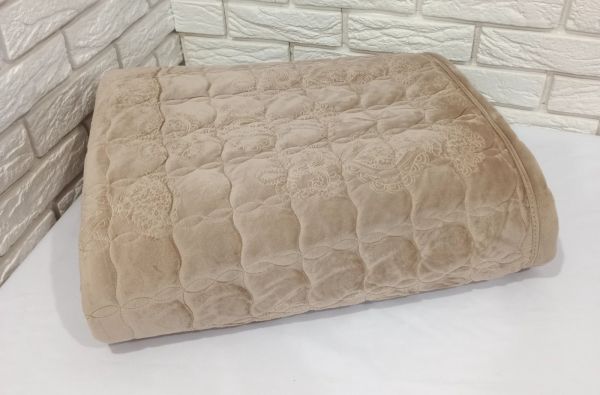 Покривало велюрове Model-1 200x230 Beige