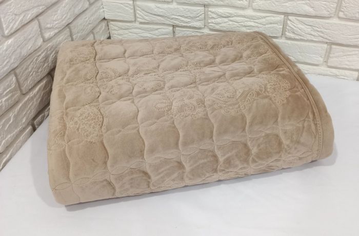 Покривало велюрове Model-1 200x230 Beige