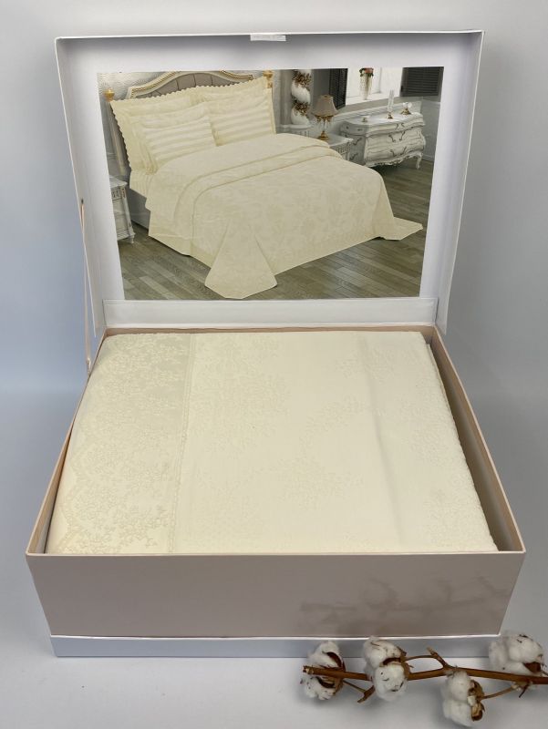 Набір Покривало + постіль Maison D'or Bernelle 260x260 Krem