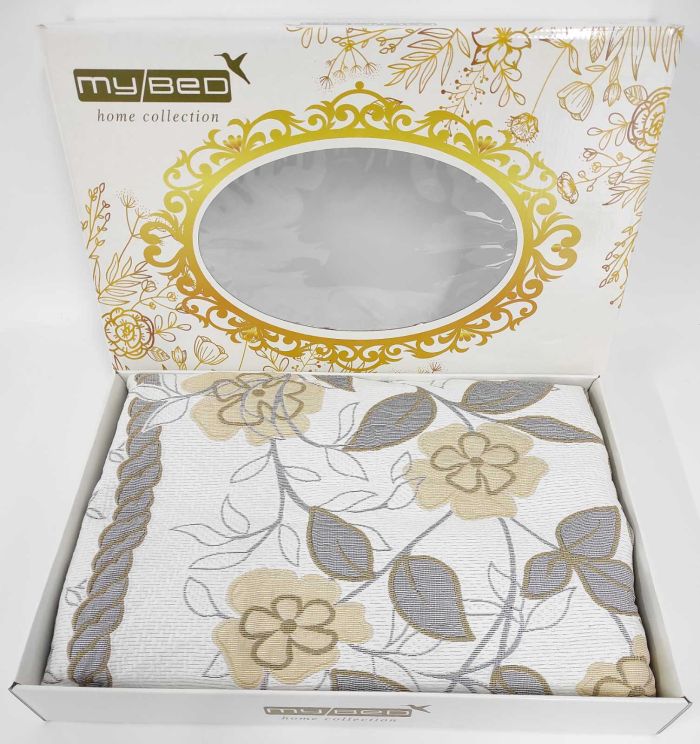 Покривало My Bed Жакард 200x240 Модель 4 Gold-Grey