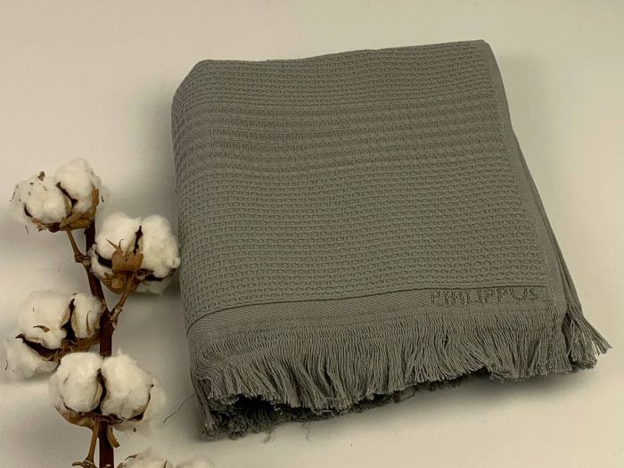 Рушник Philippus Delux Cotton 50х90 Salvador Сірий(A427)