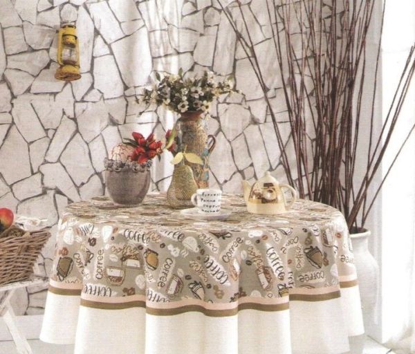 Скатертина Maison D'or 160Q Coffe 1145 Ecru