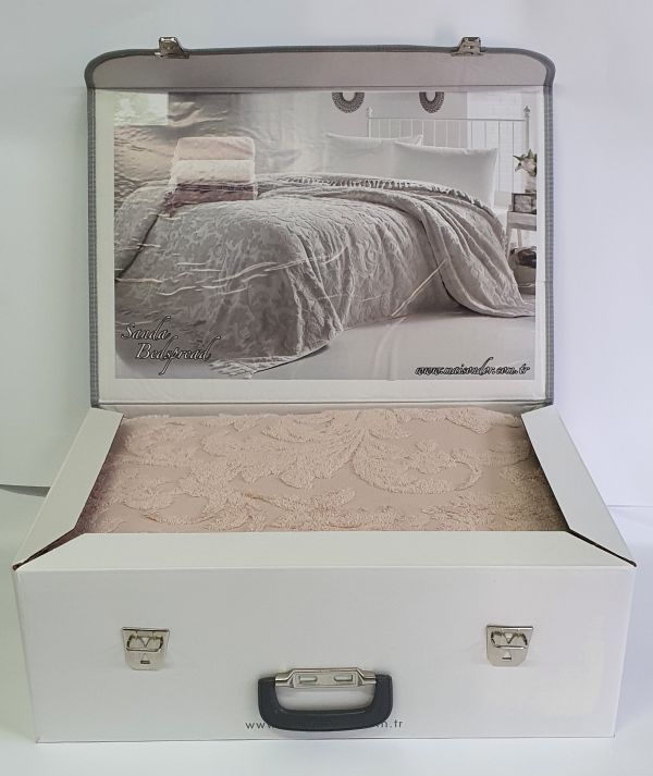 Покривало Maison D'or махрове Sanda 220*240 Rosa