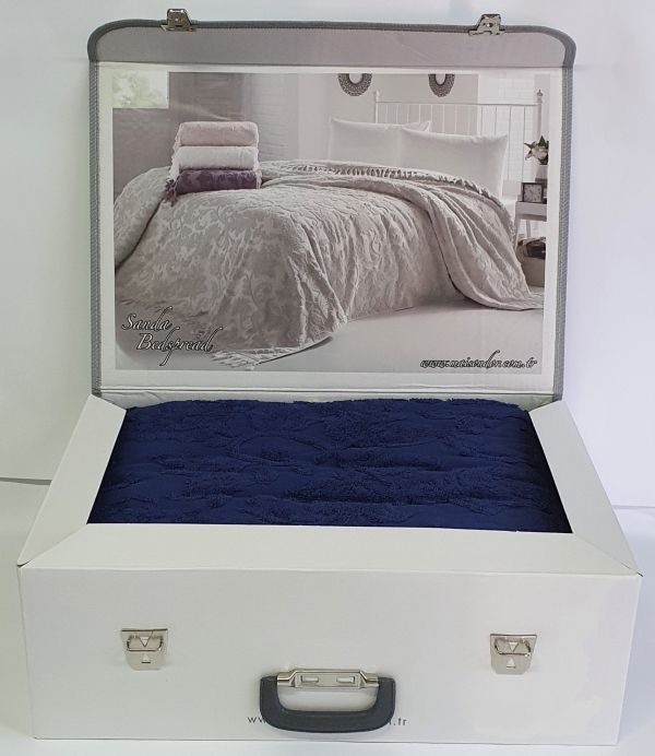 Покривало Maison D'or махрове Sanda 220*240 Navy