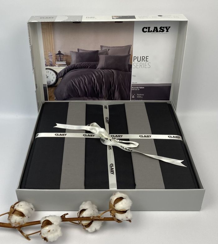 Постільна білизна CLASY ранфорс 160x220 см Pure Series V-9 Fume